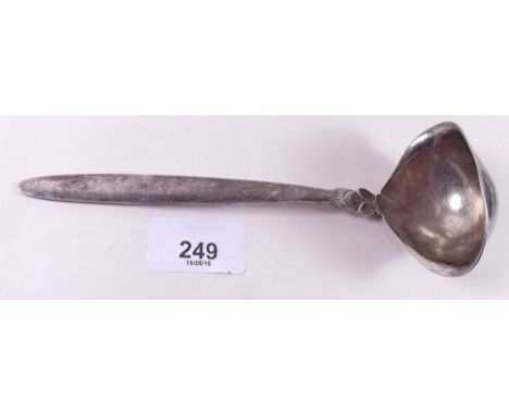 A Georg Jensen silver Cactus pattern sauce ladle - 19cm