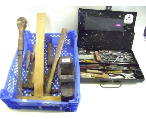 A box of old tools etc