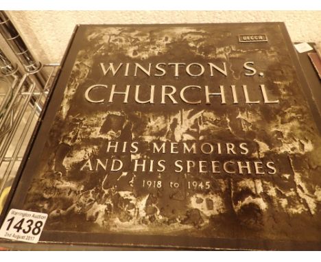 Decca records, 12 volumes set Winston Churchill his memoirs and speeches 1918 to 1945, good condition 