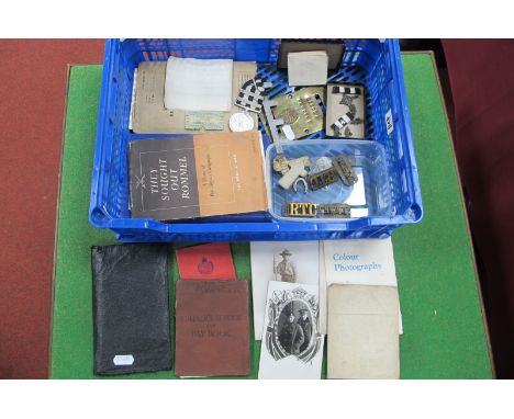 Interesting Selection of Books, Documents, Photographs, Unit Insignia and Other Sundry Items, relating to Private J.E. Hurst 