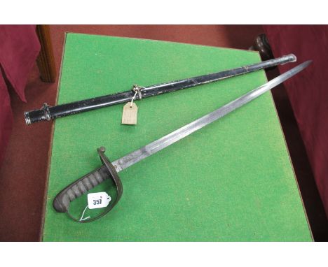 An 1892 Pattern British Infantry Officers Sword Light Infantry Officers Sword, Light Infantry motif to guard, sharkskin grip 