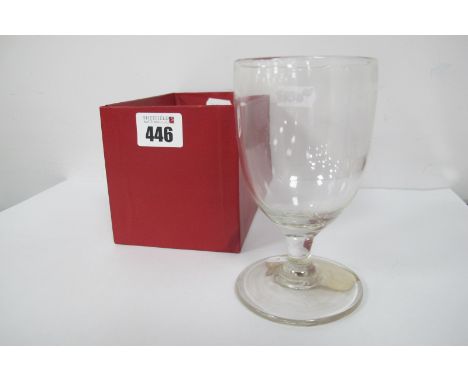 WWI Era Glass with Handwritten Label, 'found in a German dug out in Beaurains Park Nr. Arras 1917'.