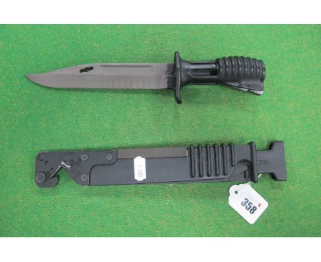 British Army SA80 Bayonet and Scabbard.