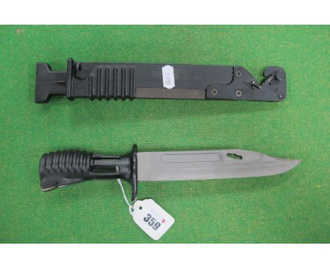 British Army SA80 Bayonet and Scabbard.