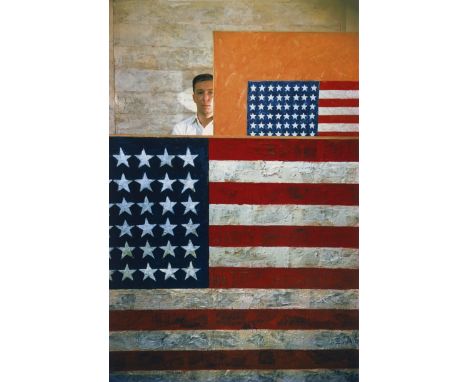 Budnik, Dan -- "Jasper Johns, Leo Castelli Gallery, New York". 1958/printed 2006-08. Dye transfer print. 56 x 37 cm (60 x 50 