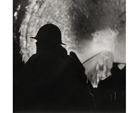 Windstosser, Ludwig -- Steelworks and workers, coal mining. 1950s. 8 vintage ferrotyped gelatin silver print on Agfa, Agfa-Br