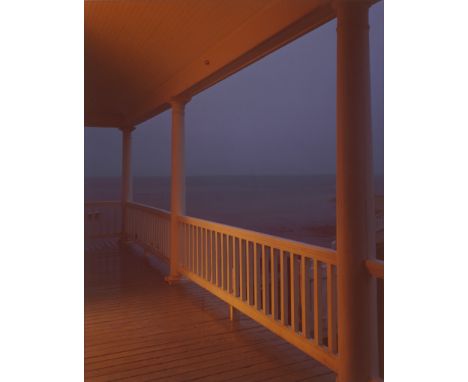 Meyerowitz, Joel -- "Porch, Provincetown" from the series "Bay/Sky/Porch". 1977/printed 1979. Contact chromogenic print on Ko
