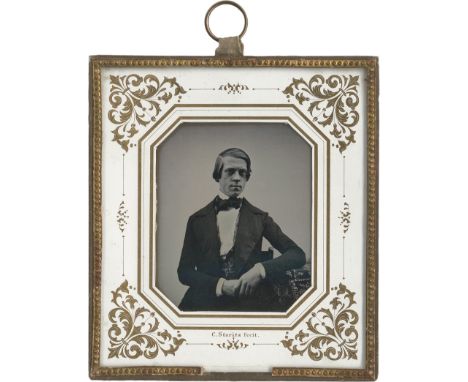 [*] Daguerreotypes -- Photographer: Carl Staritz (active in Breslau, 1845-1850s). Portrait of a man. 1846. Sixth-plate gold-t