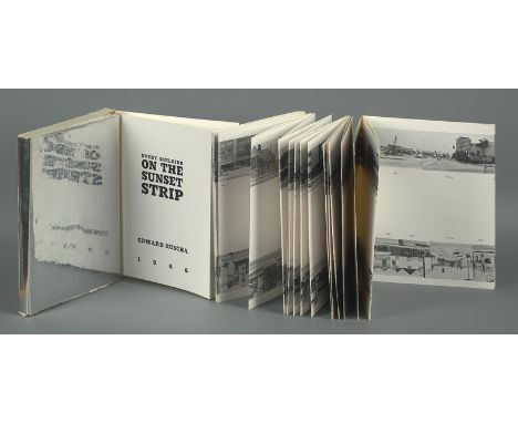 [*] Ruscha, Edward -- Every Building on the Sunset Strip. Black and white photographs in 9 sections tipped together and folde