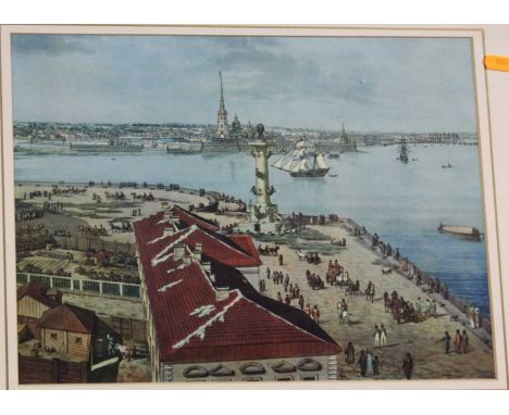 Assorted pictures and prints to include birdseye maple framed Pears print, etc