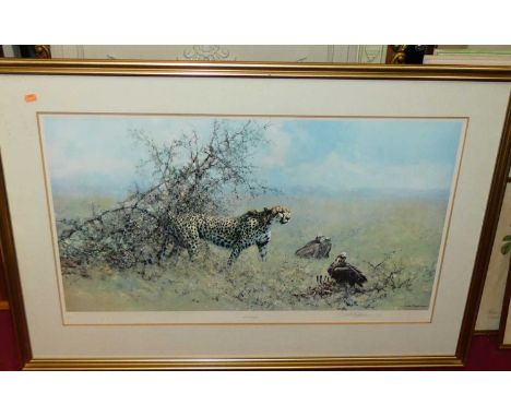 David Shepherd (1931-2017) - African Water Hole, limited edition print, pencil signed and numbered to the margin 427/650, 31x