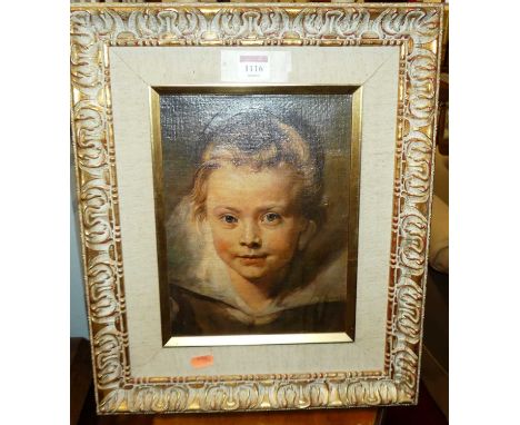 Reproduction portrait oleograph