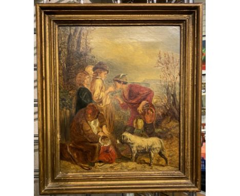 EARLY FRAMED PORTRAIT ''THE TRAVELLER'' 29CMS (H) X 24CMS (W) APPROX