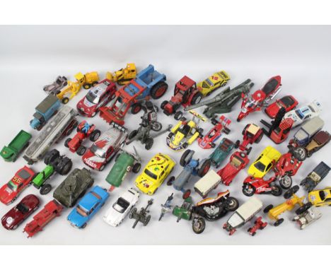 Matchbox - Joal - Lone Star - Crescent - In excess of 40 x unboxed models including Farm King tractor, Saladin armoured car, 