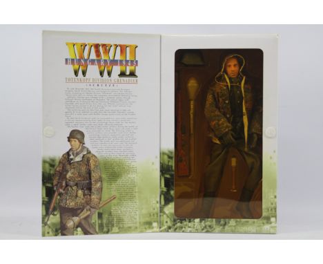 Dragon - A boxed Dragon #70018 1:6 scale WW2 Hungary 1943 "Volker" Totenkopf Division Grenadier (Shutze). The figure and acce