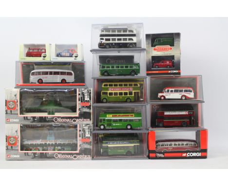 Corgi Original Omnibus - Trackside - Oxford - 14 x boxed models in 1:76 scale including Leyland Tiger Cub in Silver Star live