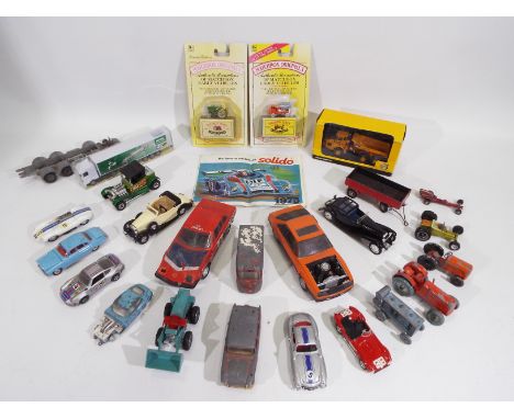 Spot-On - Corgi - MPC - Solido - 25 x mostly unboxed vehicles including Humber Super Snipe # 183, Jaguar Mk10 # 238, ERF Ceme