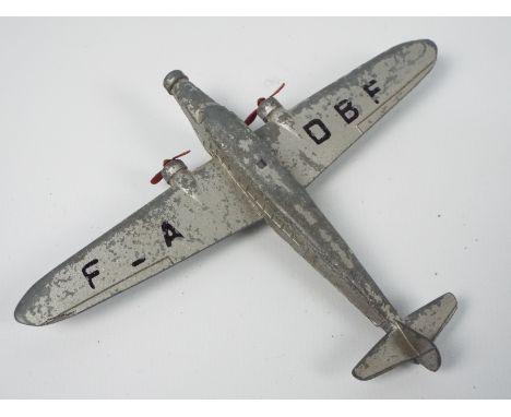 French Dinky - An unboxed French Dinky Toys #61a DeWoitine D388. The early diecast model aircraft (circa 1940-46) in silver f