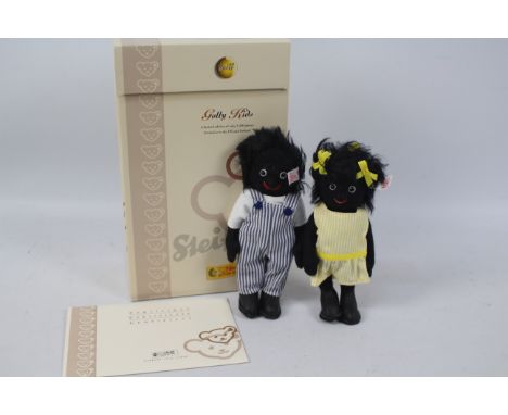 Steiff - A boxed UK and Ireland only limited edition Golly Kids set number 390 of only 1500 produced # 662157. They are fully