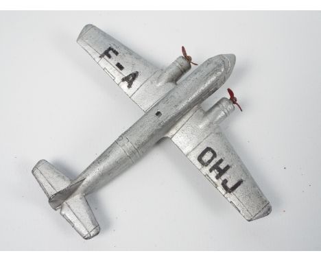 French Dinky - An unboxed French Dinky Toys #64b Bloch 220. The early diecast twin engine airliner (1939-41) is marked 'F-AOH