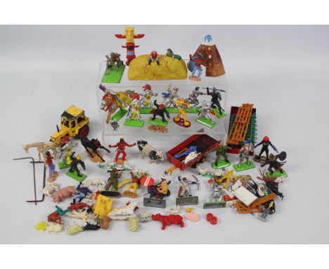 Britains - Deetail - Starguards - Aliens - Farm Animals - Corgi. Approximately Thirty loose Britains diecast and plastic figu