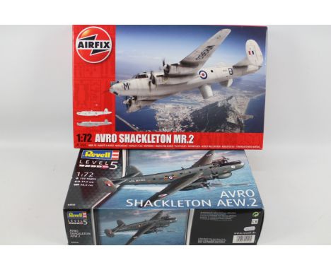 Airfix - Revell - 2 x factory sealed aircraft kits in 1:72 scale, Avro Shackleton  AEW.2 # 04920 and Avro Shackleton MR.2 # A