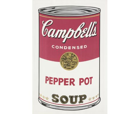 Andy Warhol (1928-1987)Pepper Pot from Campbell's Soup I  (Feldman &amp; Schellmann II.51) Screenprint in colours, 1968, on w