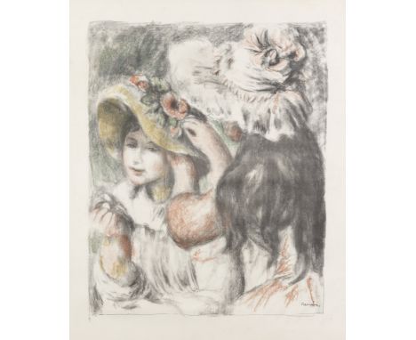 Pierre-Auguste Renoir (1841-1919)Le Chapeau Épinglé, 2ème Planche (Delteil; Stella 30;) Lithograph in colours, circa 1898, on