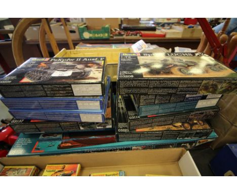 Quantity of Revell military model kits