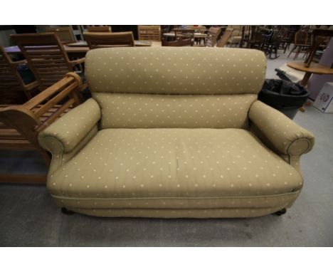 Victorian sofa with round arms