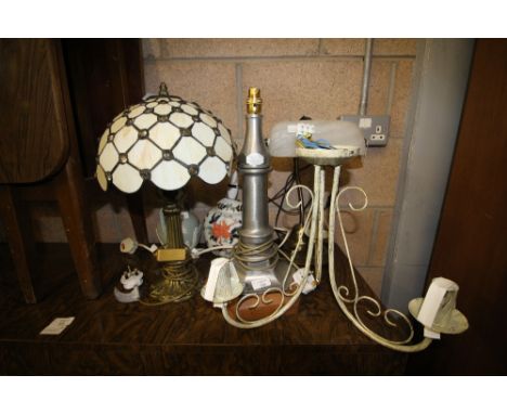 6 Miscellaneous Light Fittings including Desk Light