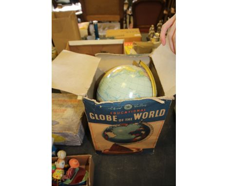 Chad Valley table globe (boxed)