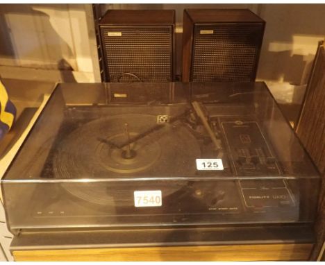 Fidelity UA10 record player with speakers