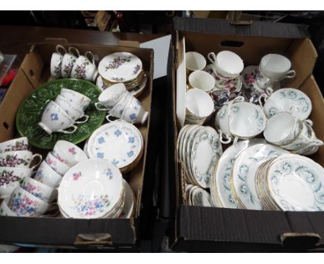 A collection of ceramic tableware by various makers to include Regency, Royal Osborne, Duchess decorated in the Violetta patt