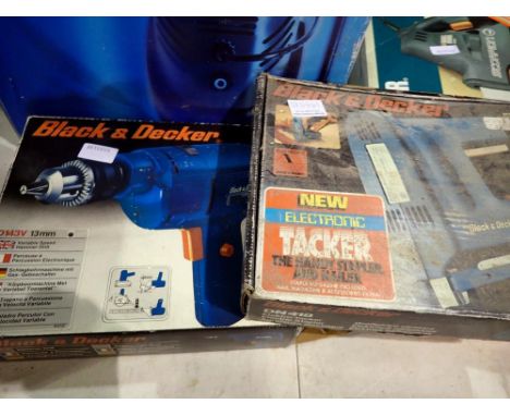 Black &amp; Decker corded drill and electronic talker. All electrical items in this lot have been PAT tested for safety and h