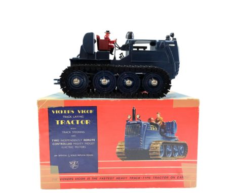 A Vickers Vigor remote-controlled Track Laying tractor by Victory Industries Ltd, with track steering and two independently r