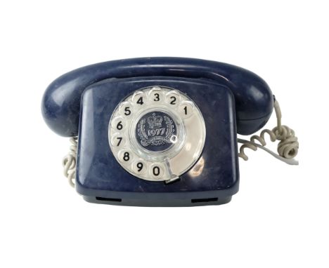 A QEll commemorative 1970s / 1980s rotary dial compact telephone