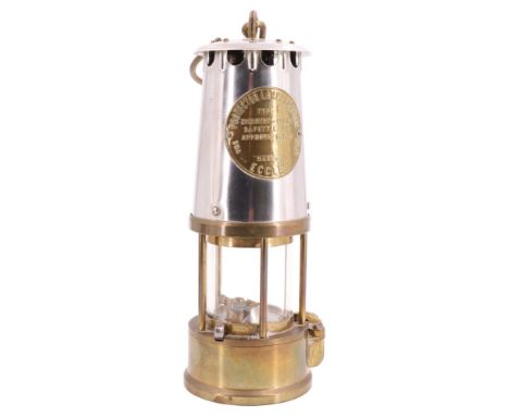 A mid 20th Century Type 6 miners lamp by The Protector Lamp & Lighting Co Ltd of Eccles, 23 cm excluding loop