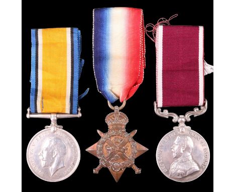 A 1914 Star, British War and Army Long Service and Good Conduct Medals to 9836 / 2744877 Pte D Roy  Black Watch