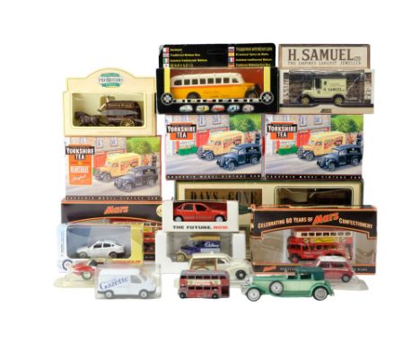 A quantity of Days Gone, Matchbox, Gama and other cars, buses and other vehicles