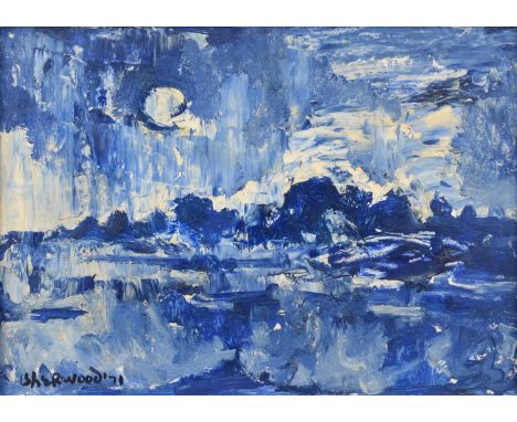 James Lawrence Isherwood F.R.S.A., F.I.A.L. (British 1917-1989) "Buckingham - Moon" Signed and dated '71, titled on artist's 