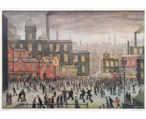 L.S. Lowry R.A. (British 1887-1976) "Our Town" signed and numbered 508/850 in pencil in the margin, published by Grove Galler