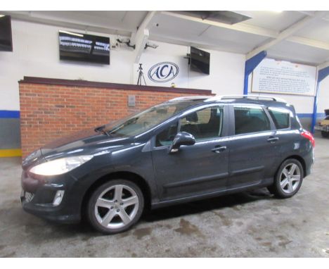 Make &amp; Model: Peugeot 308 Sport SW 118Date of Reg: CK09 GPZColour: Greycc: 1598MoT: 29-01-2022Fuel Type: PETROLMileage: 1