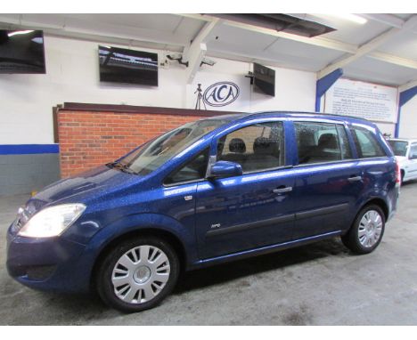 Make &amp; Model: Vauxhall Zafira Life CDTI 120Date of Reg: EY58 ODXColour: Bluecc: 1910MoT: 04-01-2021Fuel Type: DIESELMilea