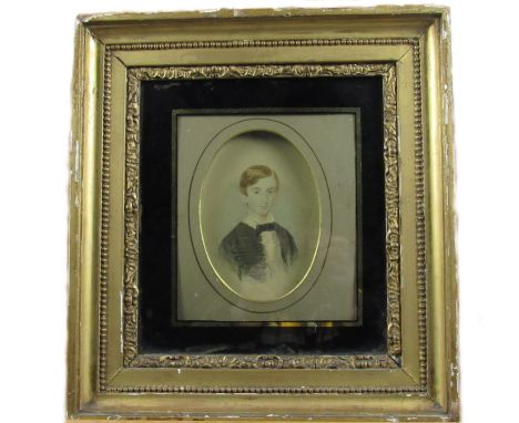 Miniatures:&nbsp;"Thomas Gerrard (Liscarton, Co. Meath) son of Samuel (1838-1890), watercolour, oval, approx. 14cms x 10cms (