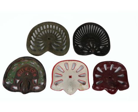 Tractor Machine Seats. Engineering Co. Wexford, painted black; San-Francisco, Baker, S. Hamilton, Sacramento - painted green;
