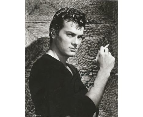 Tony Curtis 10x8 signed B/W photo. Tony Curtis (born Bernard Schwartz; June 3, 1925 - September 29, 2010) was an American fil
