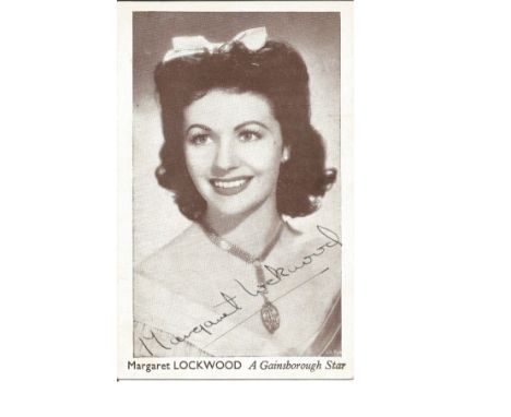 Margaret Lockwood Actress Signed Vintage Photo. Good Condition. All signed items come with our certificate of authenticity. W