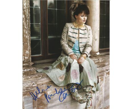Helen Bonham Carter signed 10x8 colour photo. English actress. She is known for her roles in low-budget arthouse and independ