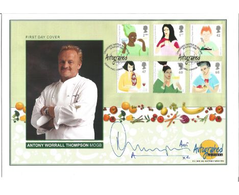 Antony Worrall Thompson Chef Signed Autographed Editions First Day Cover. Good Condition. All signed items come with our cert